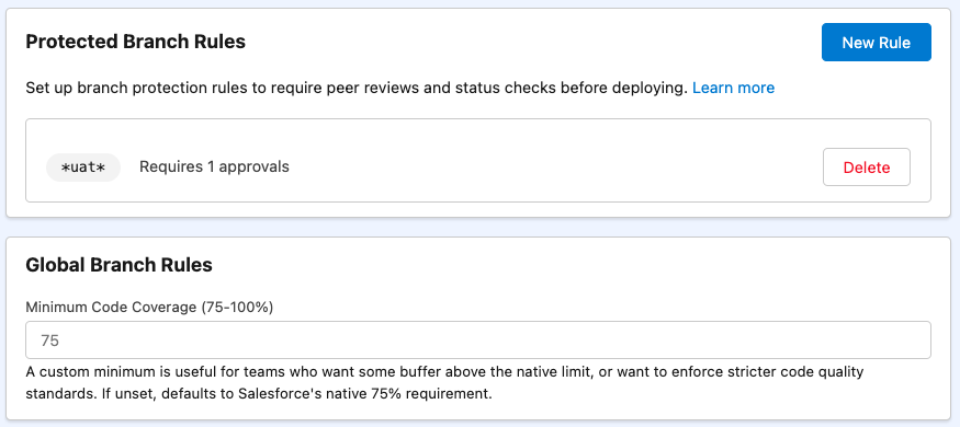 Salesforceのブランチポリシー