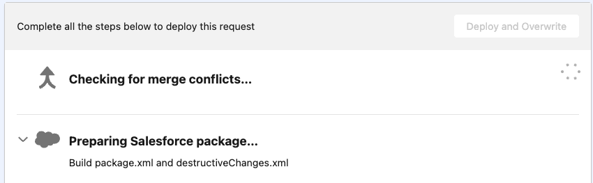Salesforceデプロイのマージコンフリクト検出